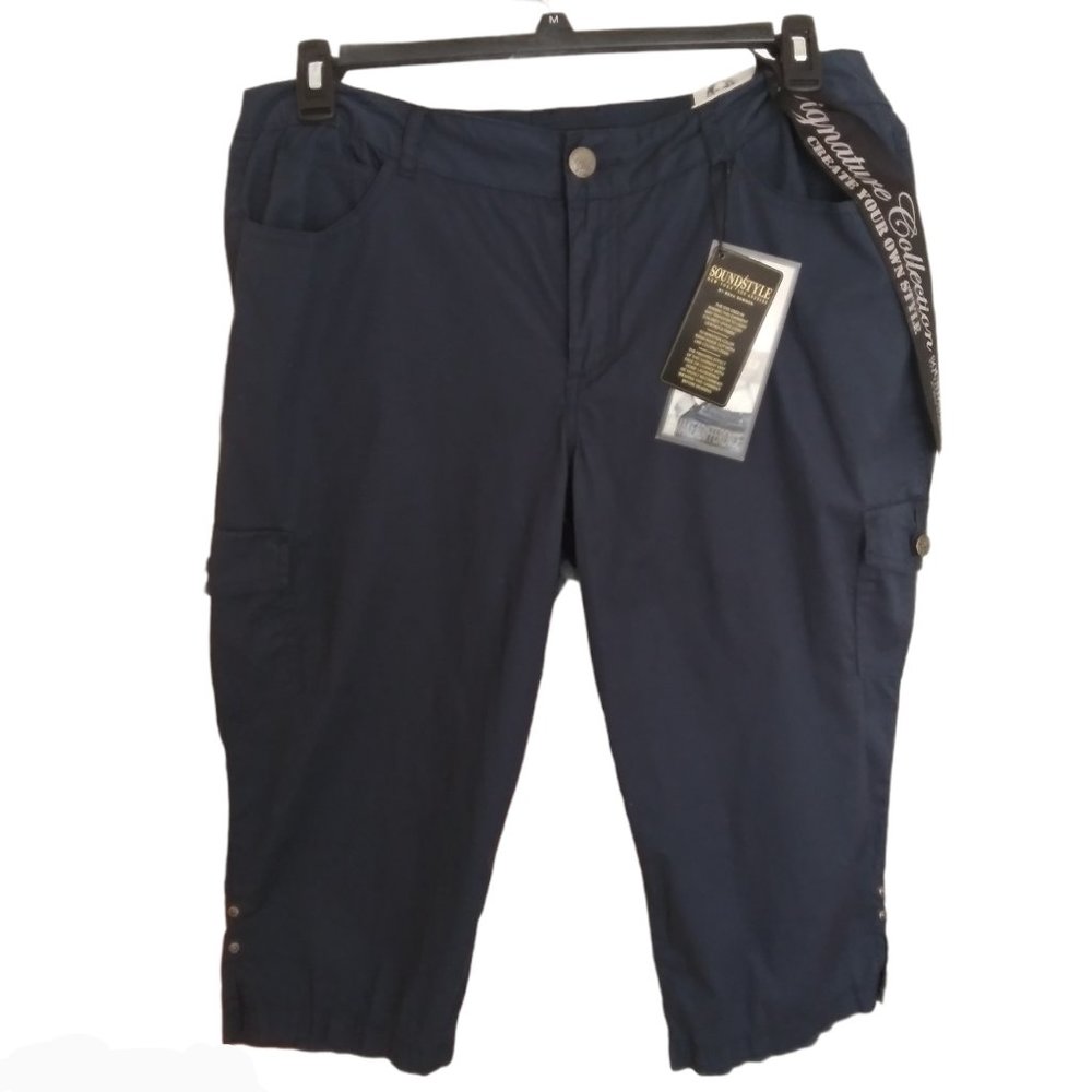 Soundstyle Navy Blue Capri Pants Size 14